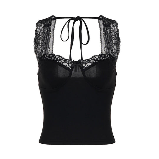 Damen Spitzen-Camisole mit elegantem Schnitt und verspielten Details EB