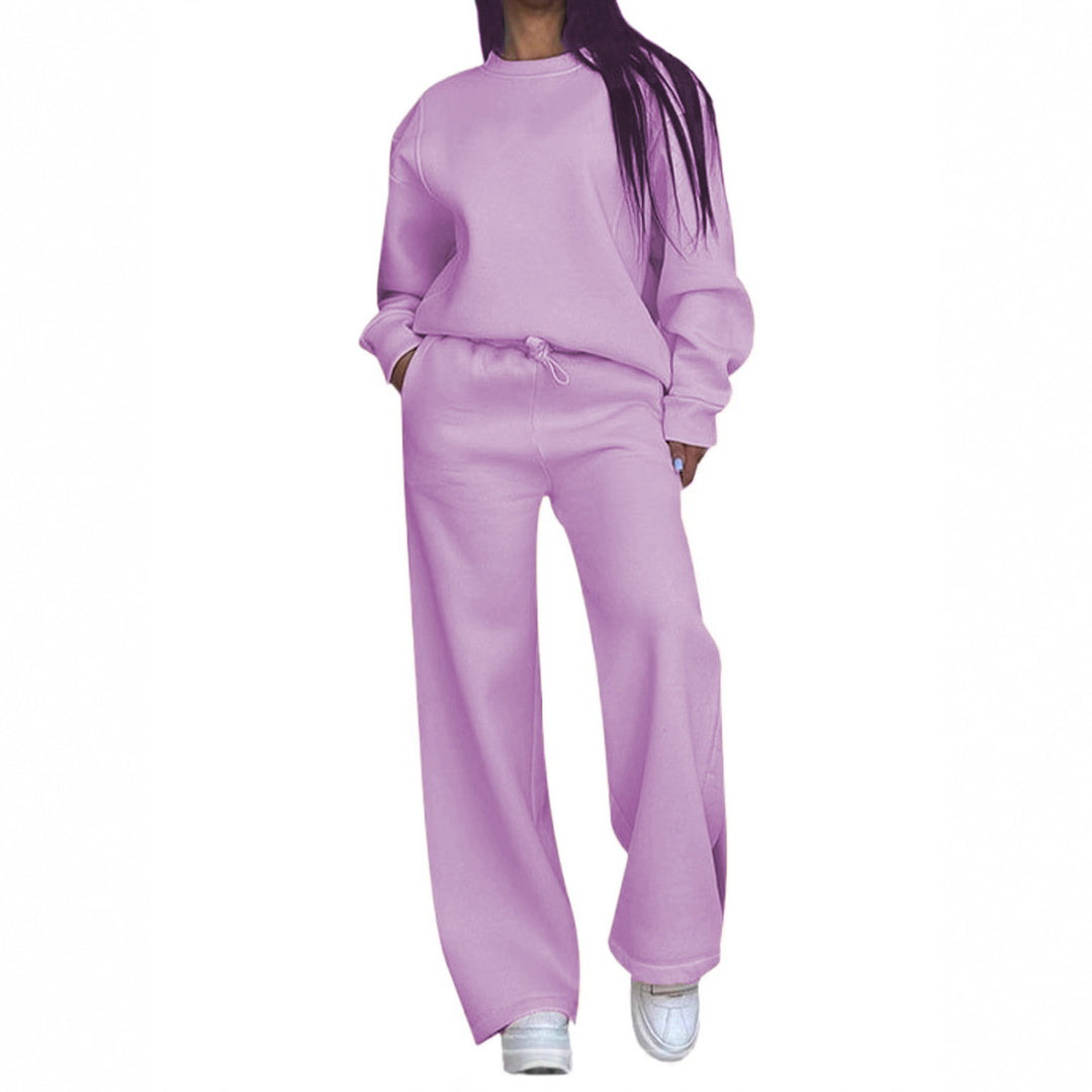 Damen nan lässiges Oversize Sweatshirt und weite Jogginghose Set EB