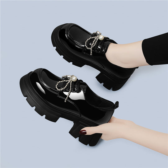Damen Modische Schnürschuhe mit kreativen Zierdetails EB