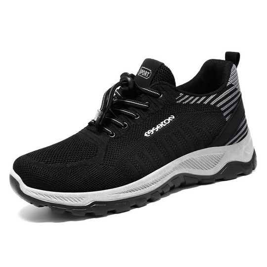 Herren nan flexible Mesh-Trailrunner mit stoßdämpfender EVA-Zwischensohle, Schnellzug-Schnürung und griffiger Outdoor-Profilsohle EB