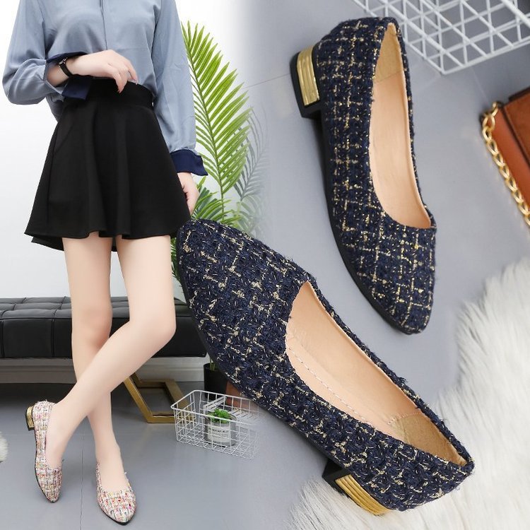 Damen elegante Ballerinas mit modischem Flachabsatz und farbenfrohem Obermaterial EB