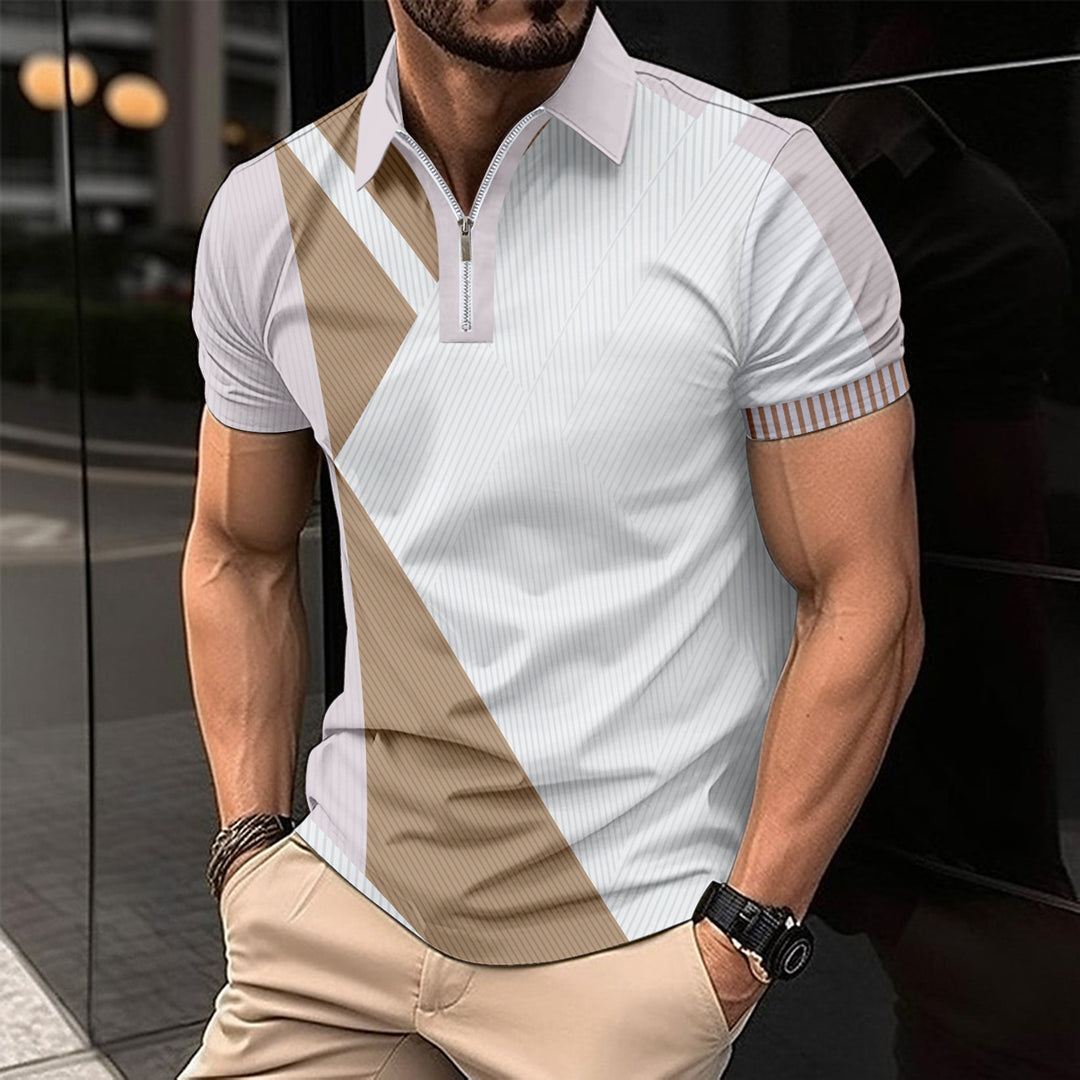 EB | Kurze Ärmel mit Reißverschluss bedruckt