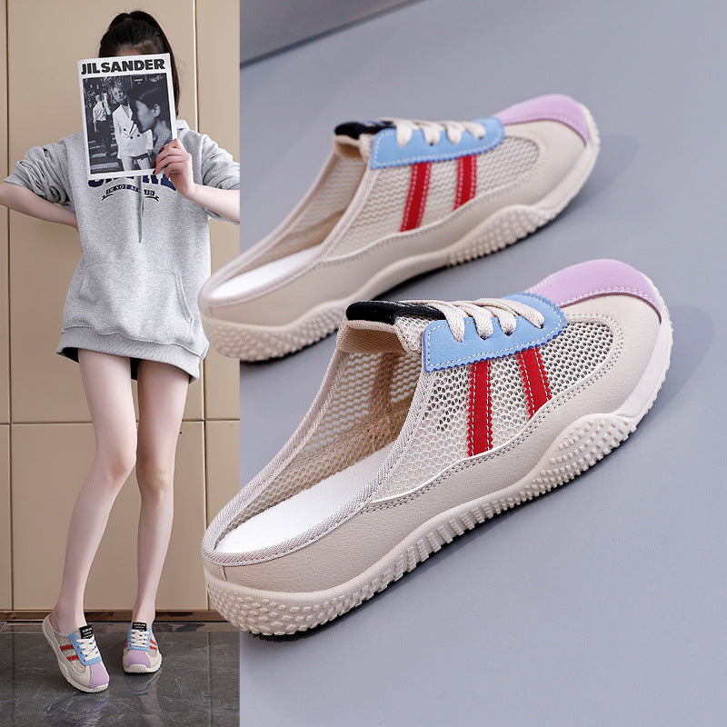 Damen Freizeit Sneakers mit atmungsaktiver Mesh-Oberfläche und rutschfester Sohle EB