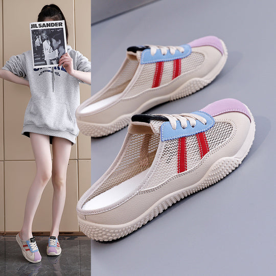 Damen Freizeit Sneakers mit atmungsaktiver Mesh-Oberfläche und rutschfester Sohle EB