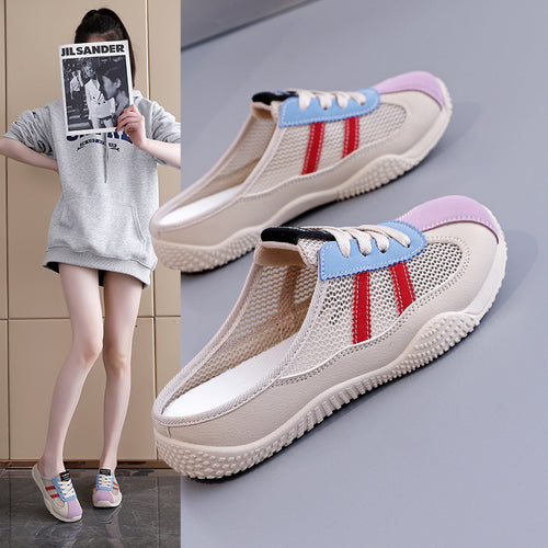 Damen Freizeit Sneakers mit atmungsaktiver Mesh-Oberfläche und rutschfester Sohle EB