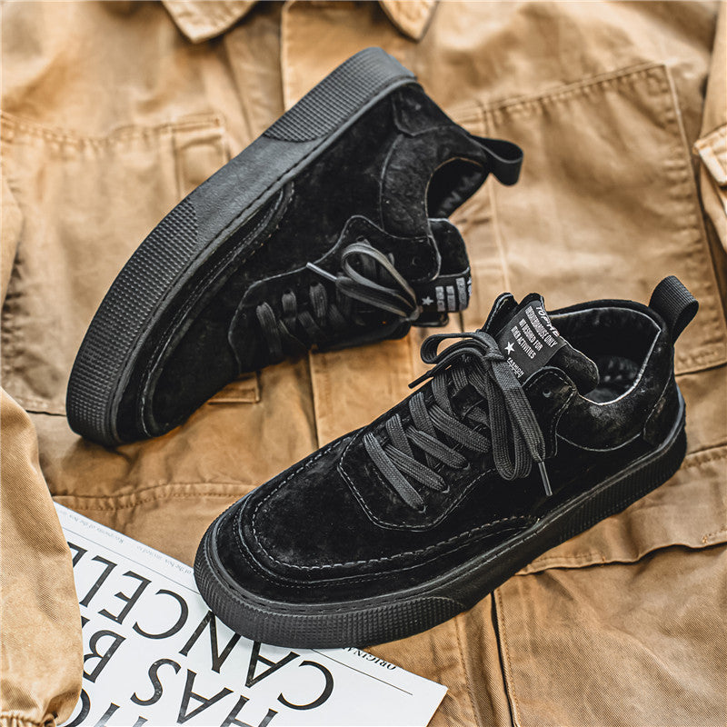 Damen Urbaner Sneaker mit hochwertigem Wildleder und rutschfester Sohle EB