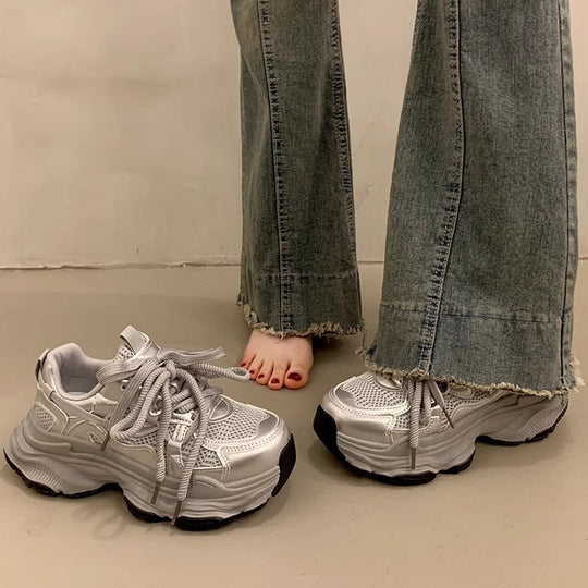 Damen Sneaker mit dämpfender Sohle und atmungsaktivem Obermaterial EB