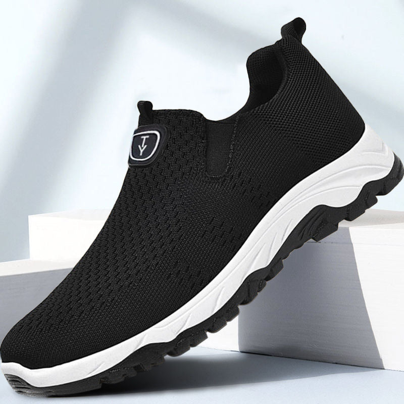 Damen Sportliche Slip-On Sneakers mit flexiblem Design und atmungsaktiver Oberflächenstruktur EB
