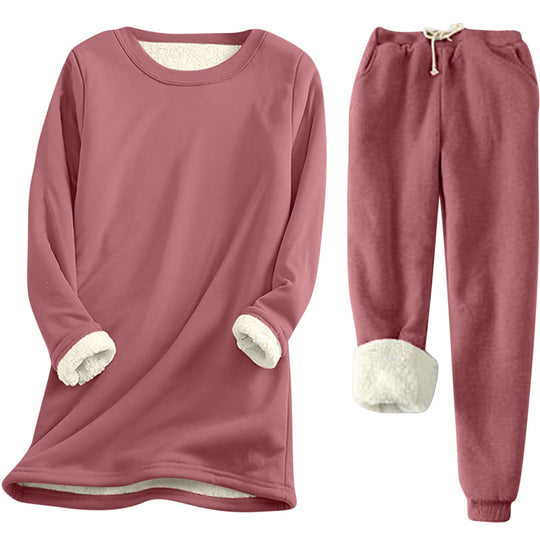Damen Freizeit Sweatshirt-Set mit kuscheligem Innenfutter und lässiger Passform EB