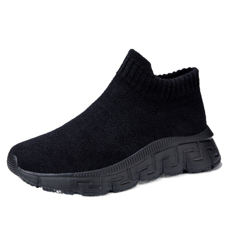 Damen Strick-Sneaker mit elastischem Knöchelabschluss EB