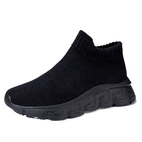 Damen Strick-Sneaker mit elastischem Knöchelabschluss EB