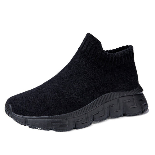 Damen Strick-Sneaker mit elastischem Knöchelabschluss EB