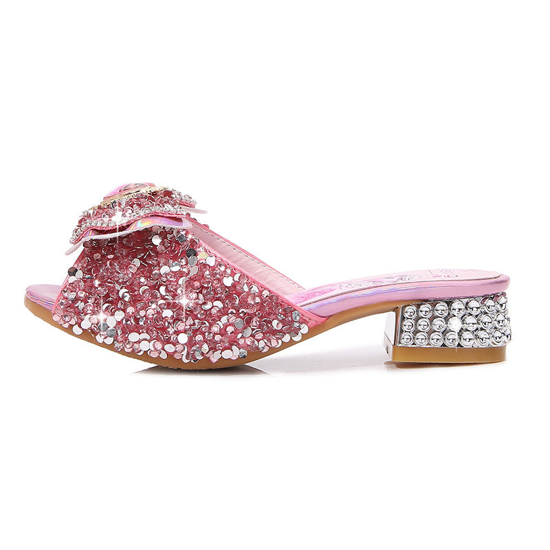 Damen Glitzernde Hausschuhe EB