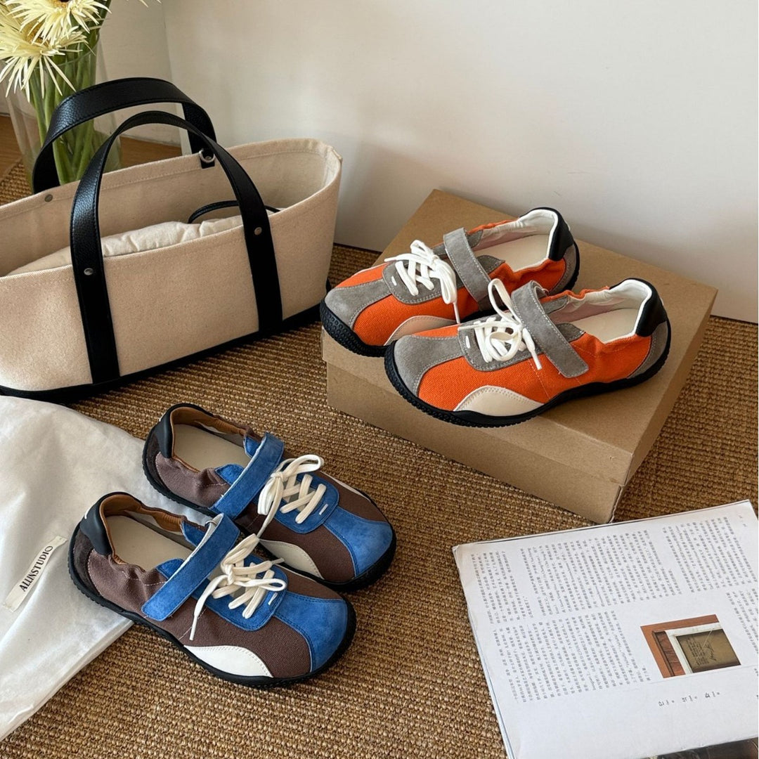 Damen Atmungsaktive Freizeitschuhe mit innovativem Klettverschluss und dämpfender Sohle EB
