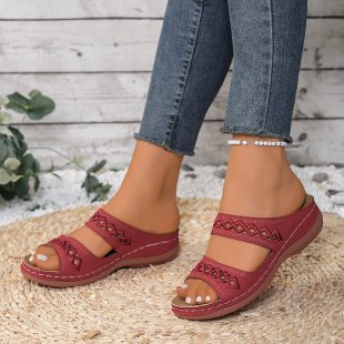 Damen Komfort-Sandalen mit modischem Schnallen-Design EB