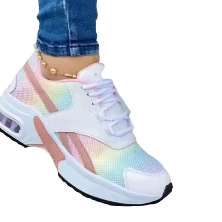 Damen Sportliche Fitness-Sneaker mit atmungsaktivem Obermaterial und stoßdämpfender Sohle EB