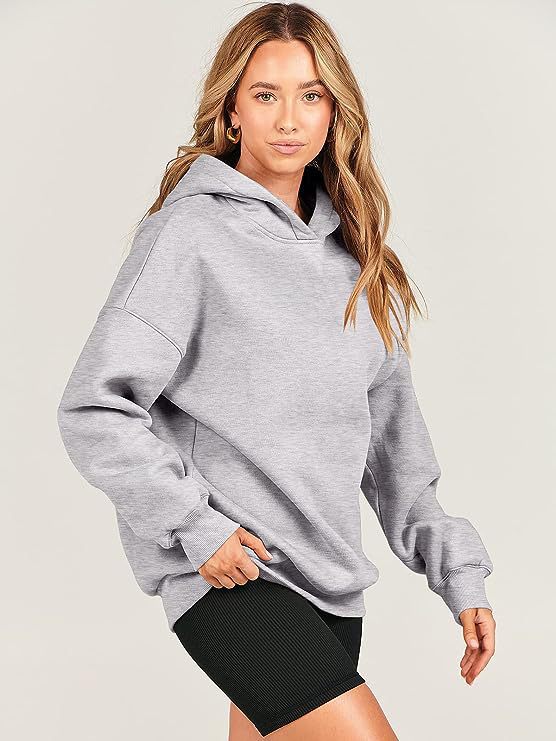 Damen lässiger Kapuzenpullover mit übergroßer Passform EB