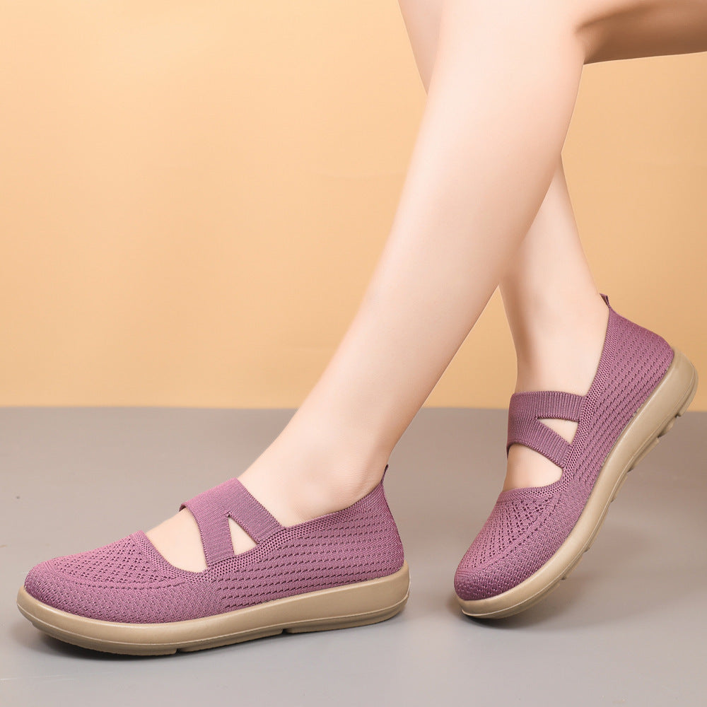 Damen Bequeme und atmungsaktive Slip-On Sneakers EB