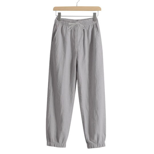 Damen lässige Freizeithose mit lockerem Schnitt und elastischem Bund EB