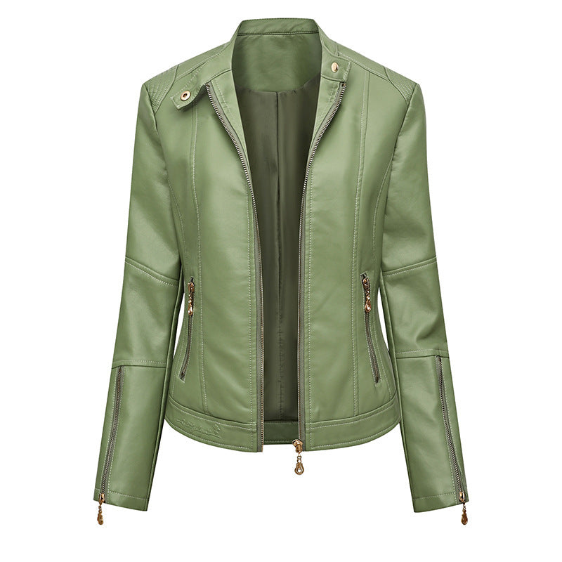 Damen Kunstlederjacke im Biker-Stil EB