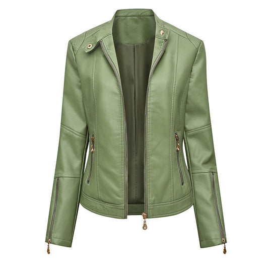 Damen Kunstlederjacke im Biker-Stil EB