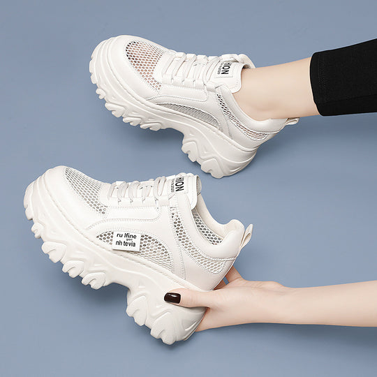 Damen Sportliche Chunky Sneakers mit atmungsaktivem Obermaterial und ergonomischer Sohle EB