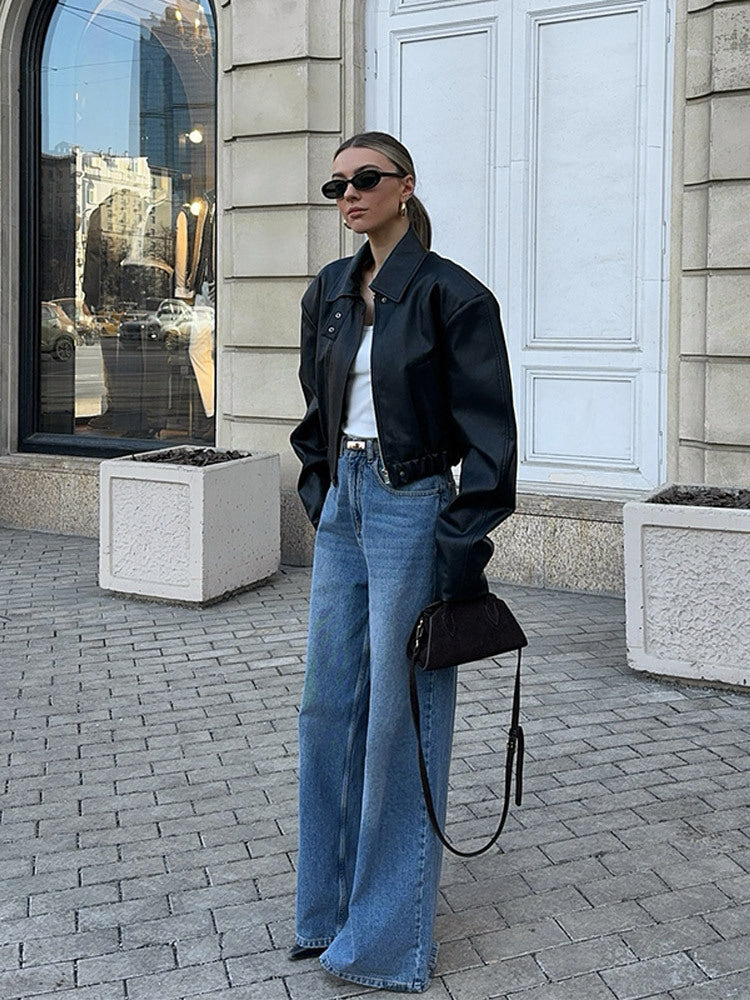Damen modische jacke mit oversized Passform EB