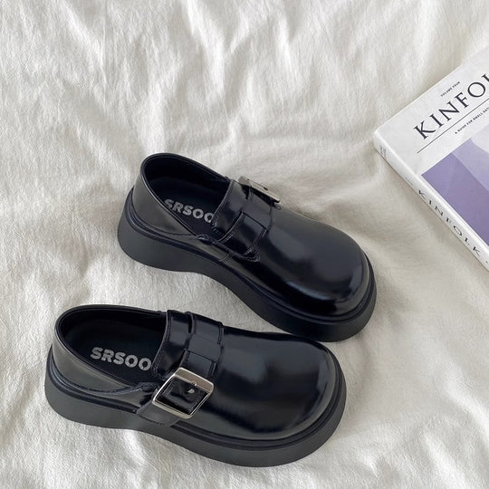 Damen Modische Chunky Clogs mit verstellbarem Schnallenverschluss und dickem Sohlenprofil EB
