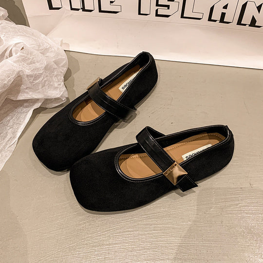 Damen Elegante Ballerinas mit verstellbarem Riemen und hochwertiger Verarbeitung EB