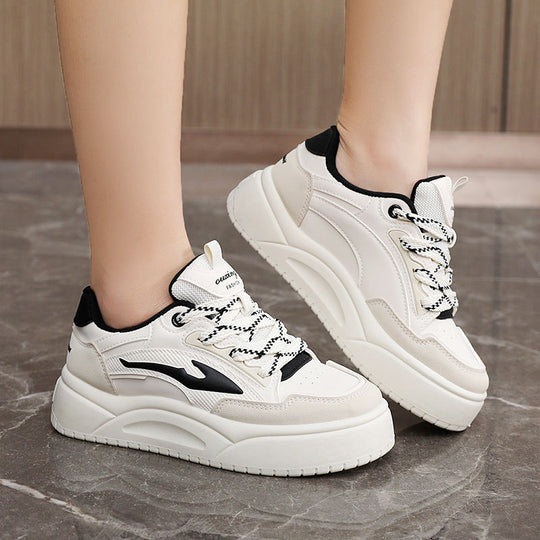 Damen modische Sneaker mit gepolsterter Innensohle und rutschfester Laufsohle EB