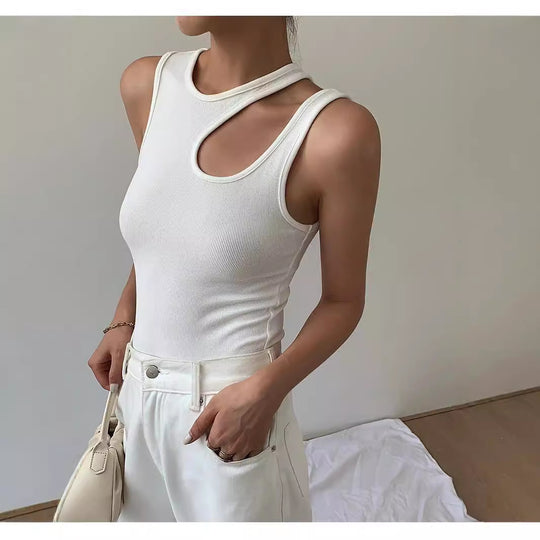 Damen Tanktop mit einzigartigem Cut-Out Design und sportlichem Schnitt EB