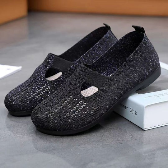 Damen Bequeme Freizeitschuhe mit atmungsaktiver Obermaterialstruktur EB