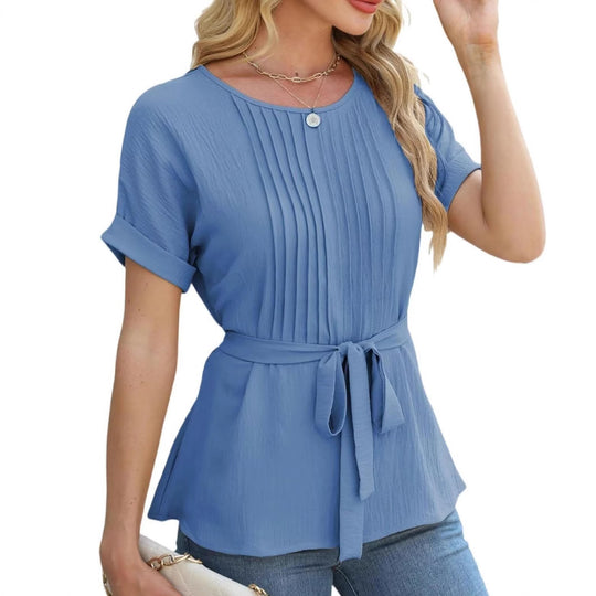 Damen Bluse mit Falten EB