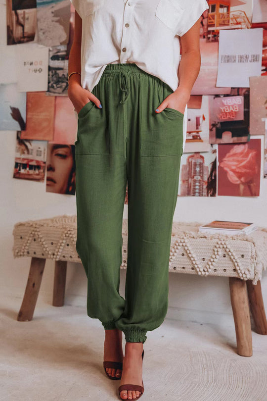 Damen Bequeme Freizeithose mit Gummizug EB