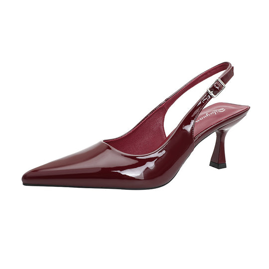 Damen Slingback-Pumps mit elegantem spitzen Design und funktionalem Riemen EB