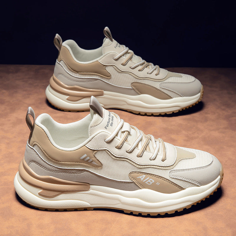 Damen modische und komfortable Sneakers mit dämpfender Sohle und atmungsaktivem Obermaterial EB