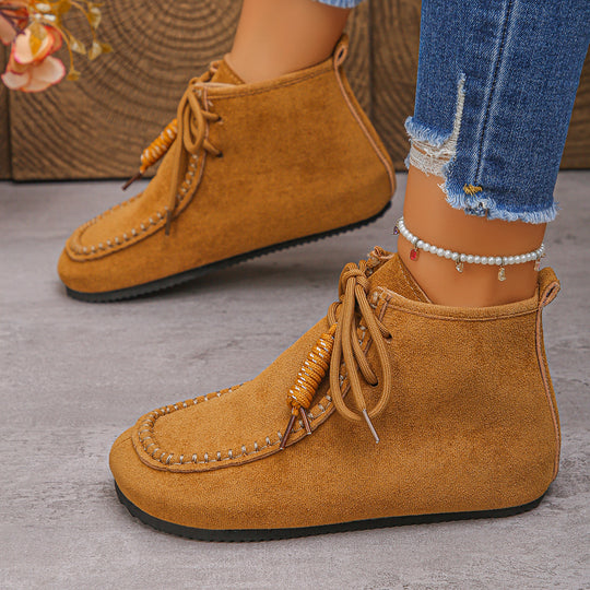 Damen nan mokassin-ankleboots mit handnaht, weichem Innenfutter und profilierter Leichtsohle EB