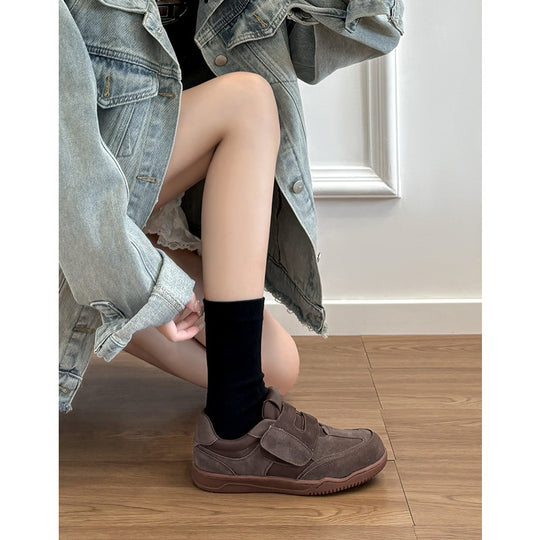 Damen Bequeme Sneakers mit Klettverschluss EB