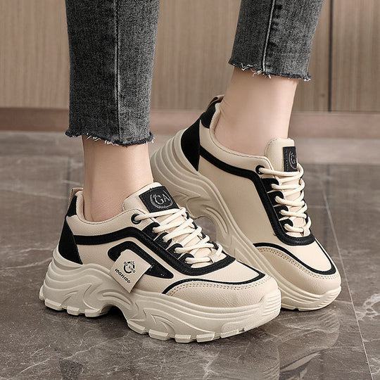 Damen Trendige Chunky Sneakers mit ausgeprägtem Sohlenprofil und atmungsaktivem Obermaterial EB