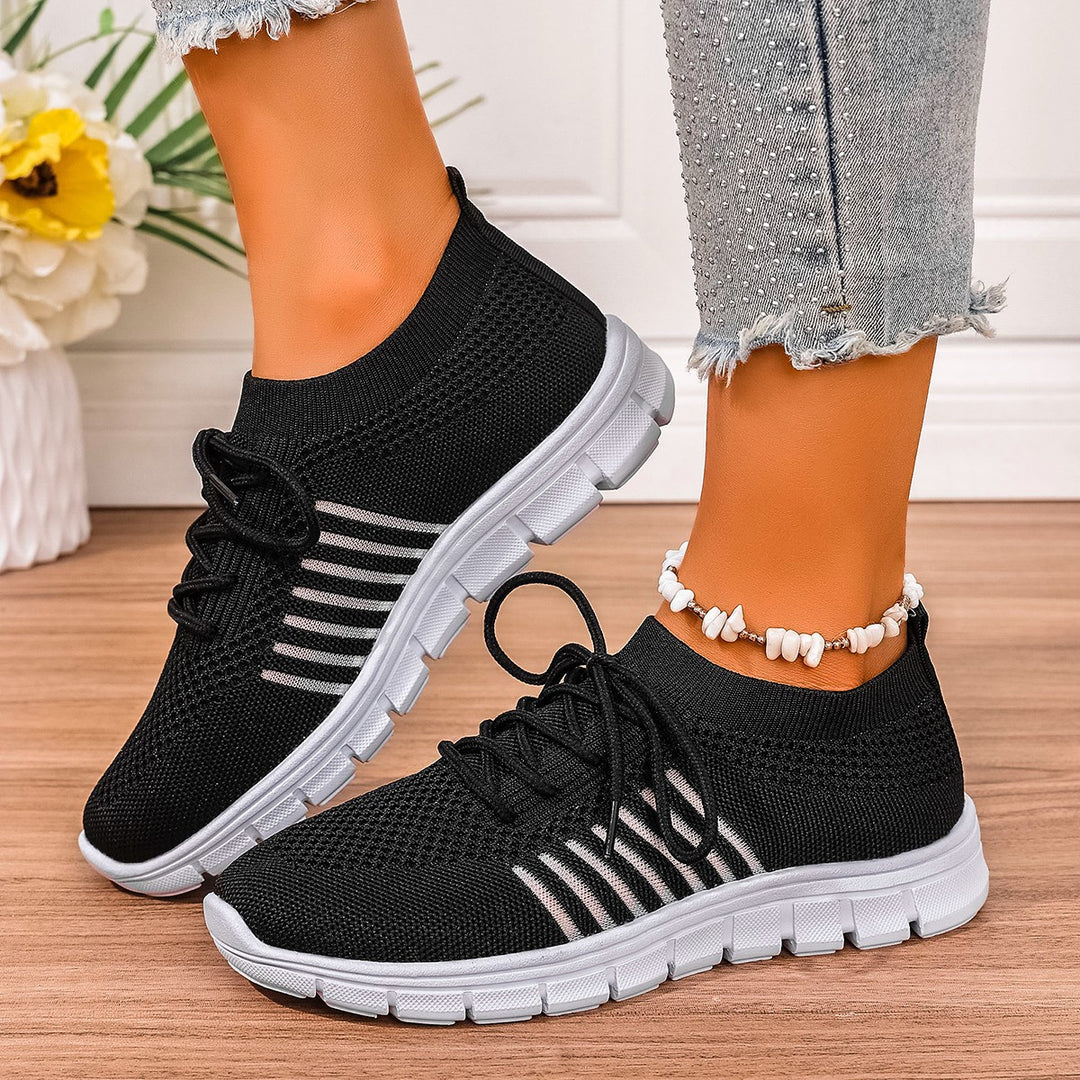 Damen Sportliche Komfort-Sneaker mit atmungsaktivem Obermaterial EB