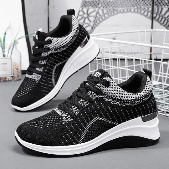 Damen Sportliche Sneakers mit atmungsaktivem Mesh-Obermaterial und ergonomischer Dämpfung EB