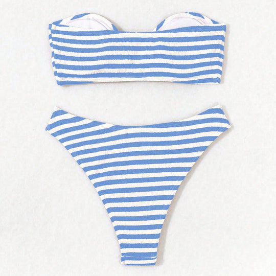 Damen Bandeau-Bikini mit stylischem Gürtel-Detail EB