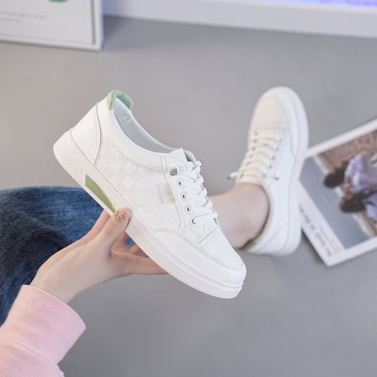 Damen Sneakers mit modernem Karo-Design und bequemem Dämpfungselement EB