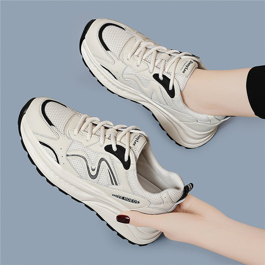 Damen Sportliche Lifestyle-Sneaker mit atmungsaktivem Mesh und dämpfender Sohle EB