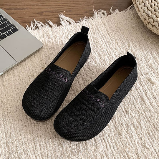 Damen Atmungsaktive Slip-On Schuhe mit flexiblem Design EB