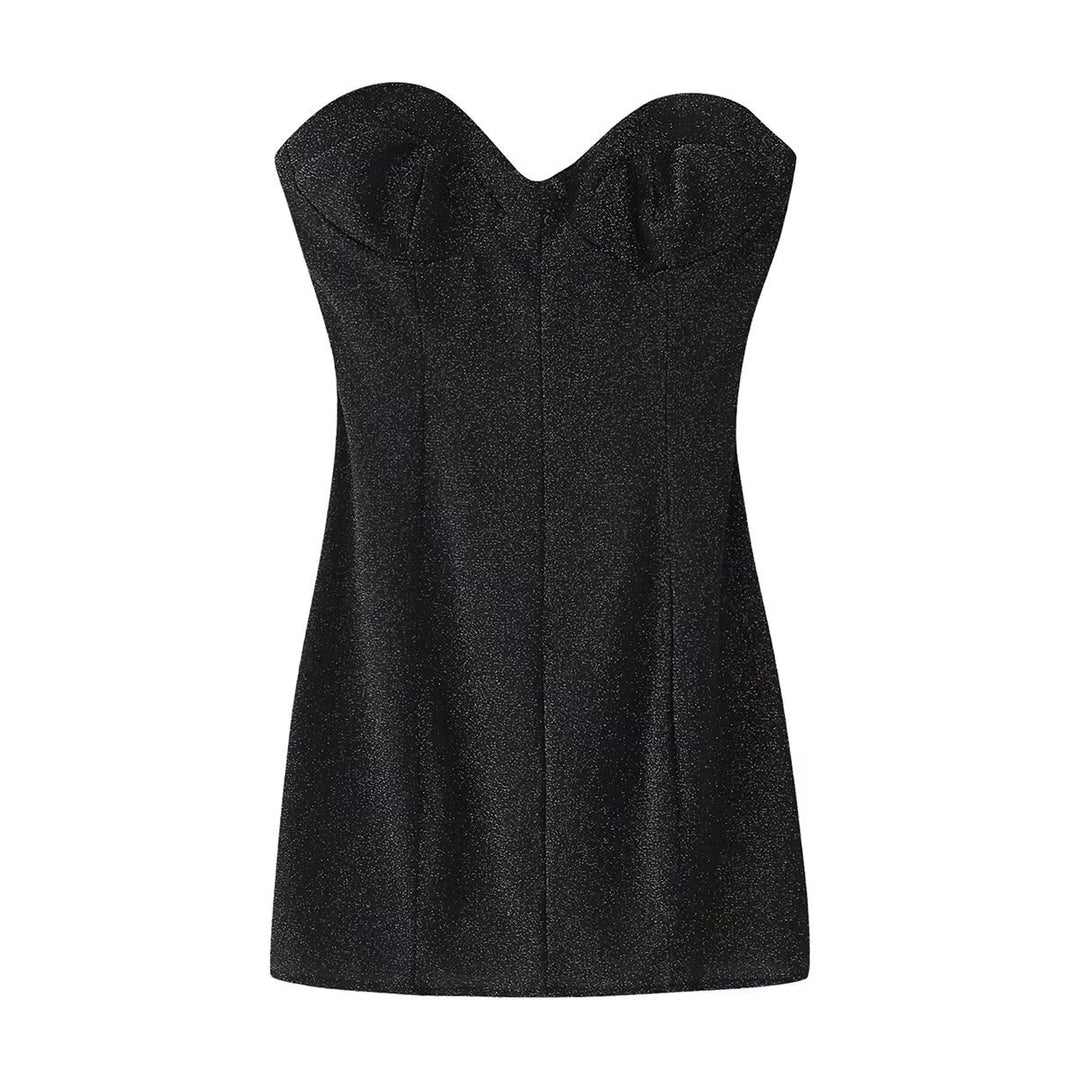 Damen Abendkleid mit schmalem Schnitt und elegantem Herz-Ausschnitt EB