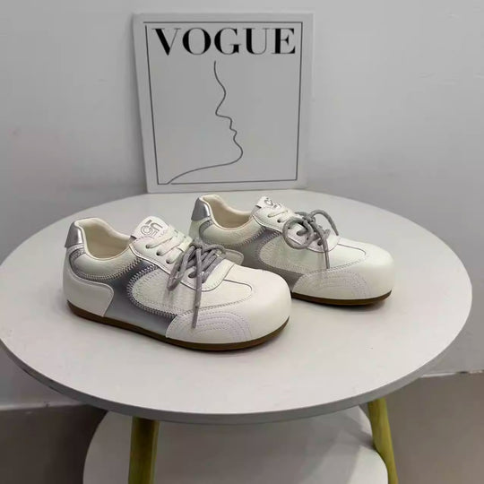 Damen Sneakers im sportlichen Retro-Design mit atmungsaktiver Oberfläche und rutschfester Sohle EB