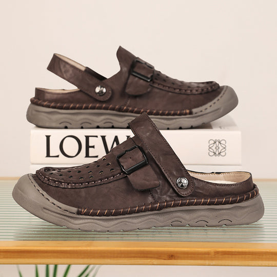 Damen Komfortable Clogs mit verstellbarem Riemen und atmungsaktiver Obermaterialstruktur EB