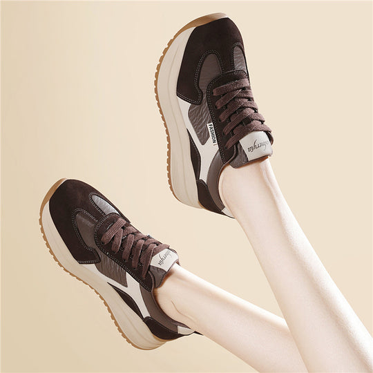 Damen Sportliche Sneaker mit dämpfender Laufsohle und atmungsaktiver Oberfläche EB
