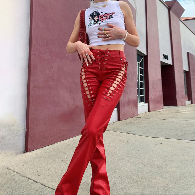 Damen Crop-Top mit innovativem Cut-Out-Design und langen Ärmeln EB